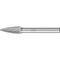 Pferd Carbide Bur - Tree Shape (Pointed), DBL Cut - 5/16" x 3/4" x 1/4" Shank - SG-2 24792 - alternate 1
